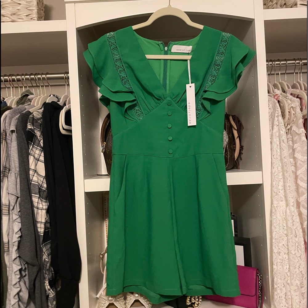 Adelyn Rae Green Romper
